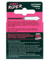 Contempo Sweet Rider Condoms - Strawberry Pack Of 3
